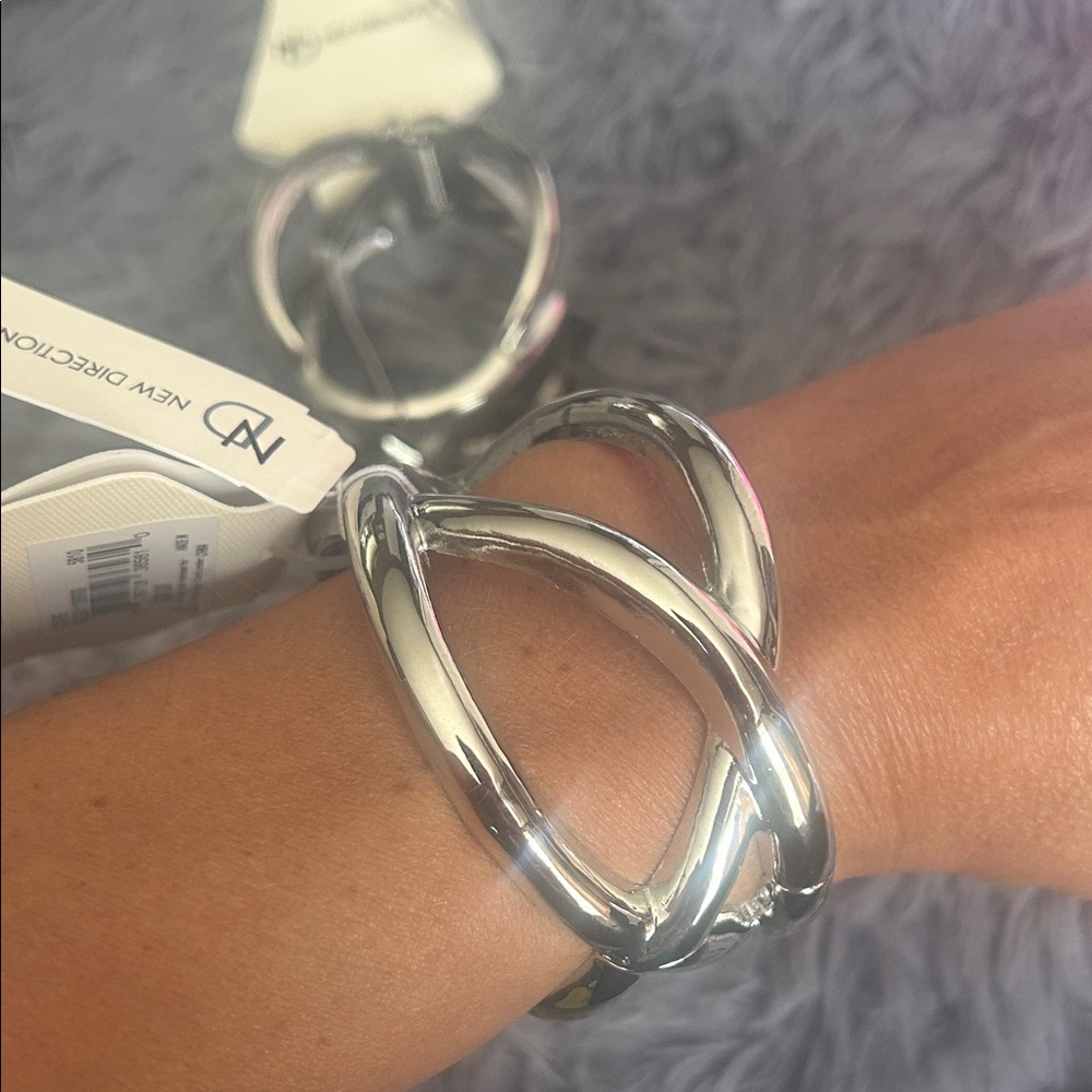 NWT BRACELETS BUNDLE New Directions Shiny Silver Bracelet